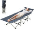 sexaoalx Foldable Camping Cot for Adult, Folding Chaise Lounge Chair for Indoor Outdoor,