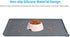 AUDWUD Silicone Waterproof Pet Feeding Mats, Anti-Slip Bowl Pad, Dog Mat for Food and Water