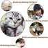 140pcs Cat Nail Caps - Kitten Caps 4 Glitter Colors + Colorful Cat Nails Caps Covers + Adhesive Glue