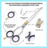 Set Left-Handed Pet dog Grooming Scissors Pro-Grade Curved Shears for Dogs Cats - Precision Crafted Sharp Blades