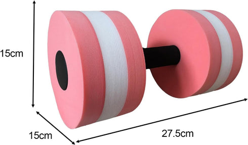 Aosekaa Swimming Aquatic Dumbbell Bar Aquatic Exercise Dumbbells Barbell Aquatic Barbell Float Water Dumbells for Pool