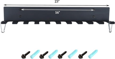 Heavy Duty Gym Storage Rack, Resistance Band Wall Mount Barbell Rack for Exercise Equipment and Accessories