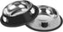 2Pcs Non-Slip Stainless Steel Cat Bowls - Unbreakable 7 Oz Dishes for Indoor Small Pets with Removable Base