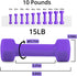 Portzon Weights Dumbbells Set of 2 Neoprene Dumbbells, 10 Colors Options, 1-15 LB, Anti-Slip, Hex Shape