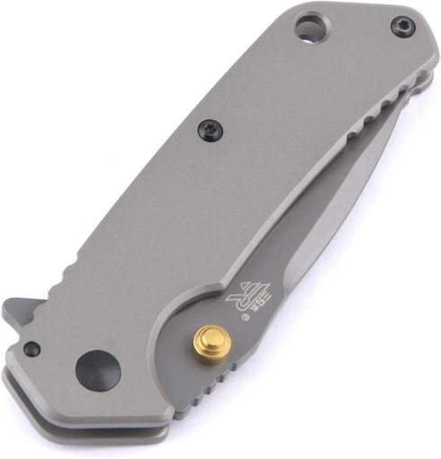 Sanrenmu 7056LUC Line Lock Folding Knife with 8Cr14Mov Blade and 3Cr14N Handle