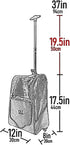 Pet Gear I-GO2 Roller Backpack: Travel Carrier and Car Seat for Cats/Dogs, Mesh Ventilation, 12 Colors Available