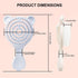 Cat-Ear Design Puppy Brush, Gentle Soft-Bristle Small Dogs Plastic Detangling Grooming Tool, Fit for Yorkie Shih Tzu