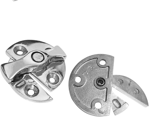 Stainless Steel 316 Boat Door Cabinet Hatch, 45mm Round Turn Button Twist Catch Latch Marine Hardware