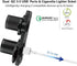 10L0L 3.0 12V Golf Cart Cigarette Lighter Outlet & Quick Charge DC Input Waterproof USB Charger Power Socket Adapter