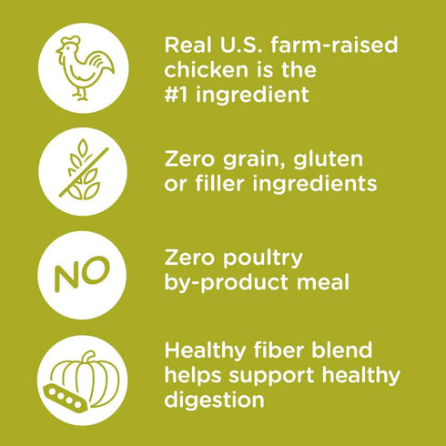 Rachael Ray Nutrish Zero Grain Natural Dry Cat Food, Chicken & Potato Recipe, 3 Pounds, Grain Free