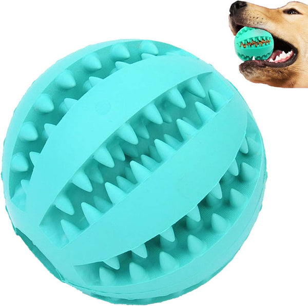 Nontoxic Dog Toy Ball, Bite Resistant Chew Toy for Dogs, Pet Food Treat Feeder, IQ Training Toy Ball for All Sizes