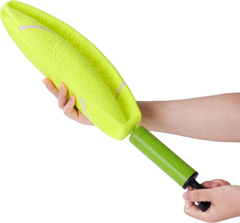 Big Tennis Ball for Dogs, 9.5" Inflatable Giant Tennis Ball, Large Pet Toy for Outdoor/Indoor Sports, Funny Gift