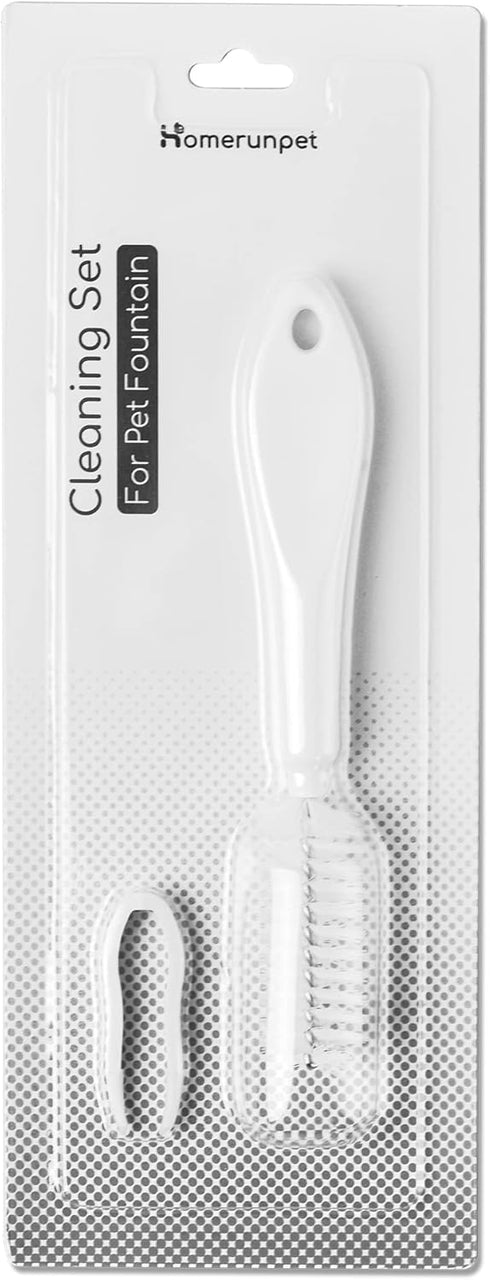 Homerunpet Pet Water Fountain Cleaning Kit, Brush and Tweezers, Fits Most Pet Water Fountains