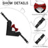 1 Piece Red Formal Dog Tuxedo Bandana with Bow Tie and Neck Tie for Dogs and Cats, L