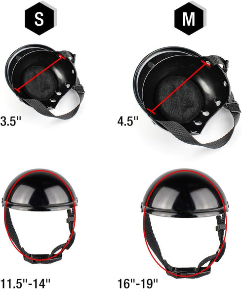 Namsan Small Dog Helmet - Adjustable Dog Motorcycle Helmet, DIY Cat Hat, Dog Crash Helmet for Puppy Head Protection,