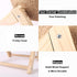 HomeSoGood Cat Scratcher Toy Cat Scratching Ball Toy Natural Solid Wood Sisal Scratching Ball Spinning Cat Ball Toy