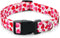 Valentine's Day Dog Collar, Cute Adjustable Heart Collar for Boy and Girl Dogs, Strong Plastic Buckle, M