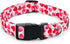 Valentine's Day Dog Collar, Cute Adjustable Heart Collar for Boy and Girl Dogs, Strong Plastic Buckle, M