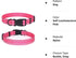 Mile High Life Nylon Night Light Glow Collar for Medium Dogs, Reflective Band Cat Collar, Safe Night Walk (Pink, XS)