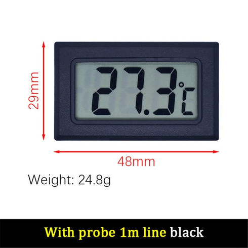 HanOaki Compartments(1m Digital Thermometer With Hold Function For Stable Temperature Readings In Fish Tank Water