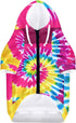 Howilath Dog Hoodie Sweaters with Hat, Tie-dye Rainbow Spiral Soft and Warm for Small Medium Large Dogs Cats Shirt - S
