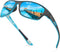 KUGUAOK Polarized Sports Sunglasses for Men, 100% UV Protection Goggles for Driving and Fishing