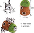 4 Glow Pups Hide and Seek Dog Toy, Interactive Plush Raccoon in Tree Burrow, Squeaky Woodland Style Dog Toys for Small