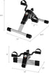 Portable Under Desk Stationary Fitness Machine - Indoor Exercise Pedal Bike for Arms, Legs, Physical Therapy, Calorie