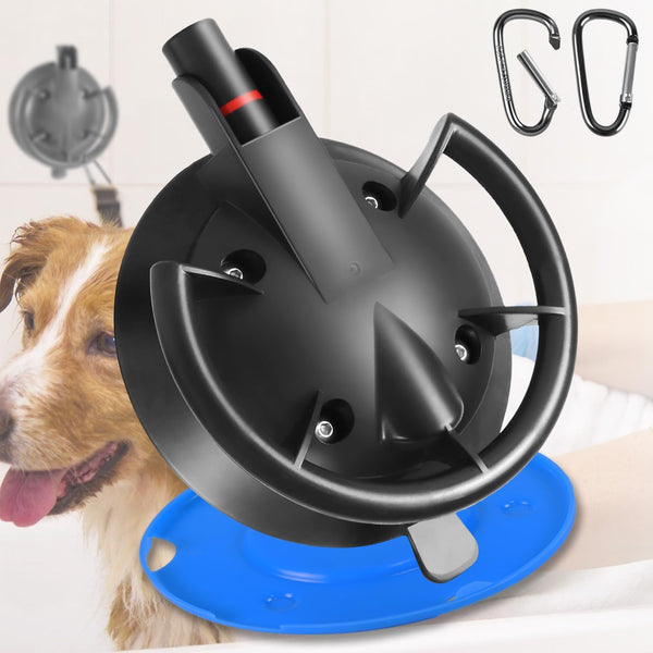 HLOGREE Heavy Duty Suction Cup Dog Bathing Holder for Large Dogs up to 110LBS, Grooming Restraint Anchor