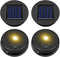 Replacement Solar Light Parts, 4 Pack Solar Lights Replacement Top, 8 lumens,