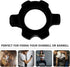 VOSAREA 4pcs Dumbbell Bar Nut, Spin Screw Clamp for Fitness Equipment Accessories