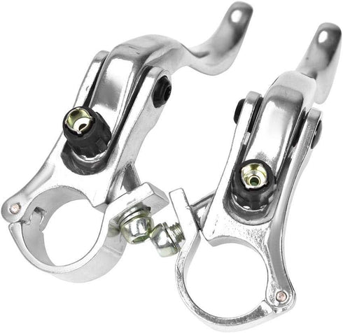 ZJchao Bike Brake Lever, 1Pair 24mm Aluminum Alloy Handlebars Bar Handle, Mountain Cycling Accessory