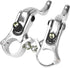 ZJchao Bike Brake Lever, 1Pair 24mm Aluminum Alloy Handlebars Bar Handle, Mountain Cycling Accessory