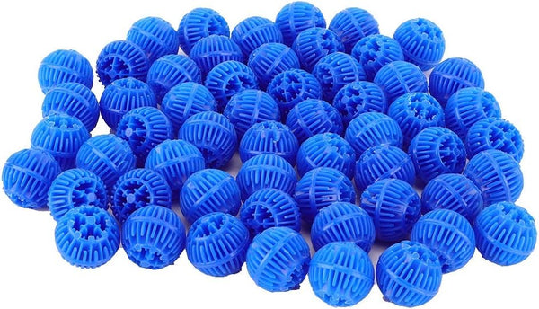 Pssopp Aquarium Filter Balls, Reusable Filter Balls for Fish Filtration, Blue Bio Balls for Pond Filter