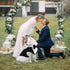 IDOMIK Dog Tuxedo for Small Medium Large Dogs, Detachable Formal Wedding Suit with Bow Ties & Bandana Set
