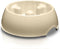 Dogit Dog Bowl Slow Feeder for Wet or Dry Food, Go Slow Anti-Gulping Dish, White, Size S