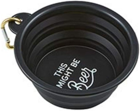 Creative Brands SB Design Studio Pet Collection Pet Bowl, 5.125" x 2.25", Might Be Beer