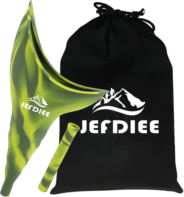 JefDiee Female Urination Device, Silicone Pee Funnel for Women, Female Urinal Allows Women to Pee Standing Up, Reusable