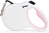 Fida 16 ft Retractable Dog Leash for Small Dogs up to 26lbs, Tangle Free, White
