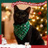YangQian Christmas Bandana Dog Scarf Large Medium Small Dog Kerchief Bandana Holidays Triangle Cat Bib Green Plaid Pet