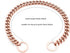 Rose Gold Dog Chain Collar, 11mm/15mm/19mm Stainless Steel Cuban Link for Small Medium Large Dogs (11mm, 14 inch)