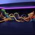 30X18IN Blacklight Octopus Sea Monster HD 3D Aquarium Background, UV Reactive Background with 10 EVA Tape