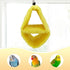 Wontee Bird Parrot Plush Hammock, Dual Layer Nest Shed for Parrot, Macaw, Budgies, Cockatiels (S, Yellow)