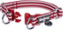 Blueberry Pet 3M Reflective Dog Collars, Adjustable Multi-Colored Stripe, Marsala Red and Pink, Nylon Pet Collars