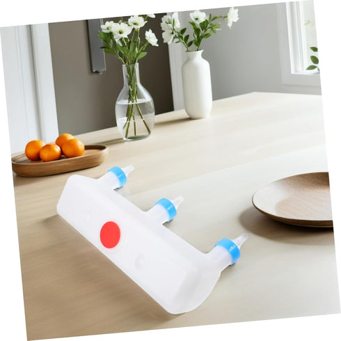 HEMOTON Farm Animal Feeder for Goats and Lambs Multiple Pacifiers Milk Feeding Device Sturdy Pig and Sheep Bottle