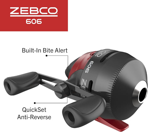 Zebco 606 Fishing Rod and Spincast Reel Combo