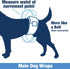 1-Tab 72 Count Male Wraps, Disposable Dog Diapers, Carbon, Large, - Activated Charcoal, Snag-Free Fastener, Leak
