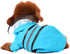 Wizland Reflective Dog Raincoat, Lightweight Waterproof Rain Jacket with Hood for Puppies, Blue L