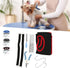 plplaaoo Dog Grooming Hammock, Breathable Thickened Pet Harness with Nail Clipper & Comb for Cats, Red