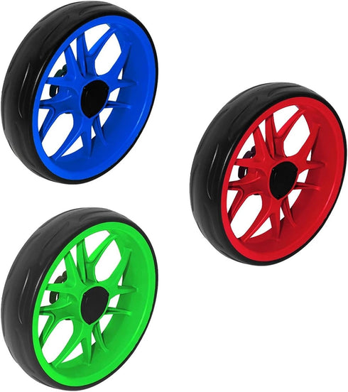 Bingche 25 5cm 10mm Golf Push Cart Wheel Replacement OD with Axle EVA Tread for Quiet Smooth Rolling On Grass and Wet